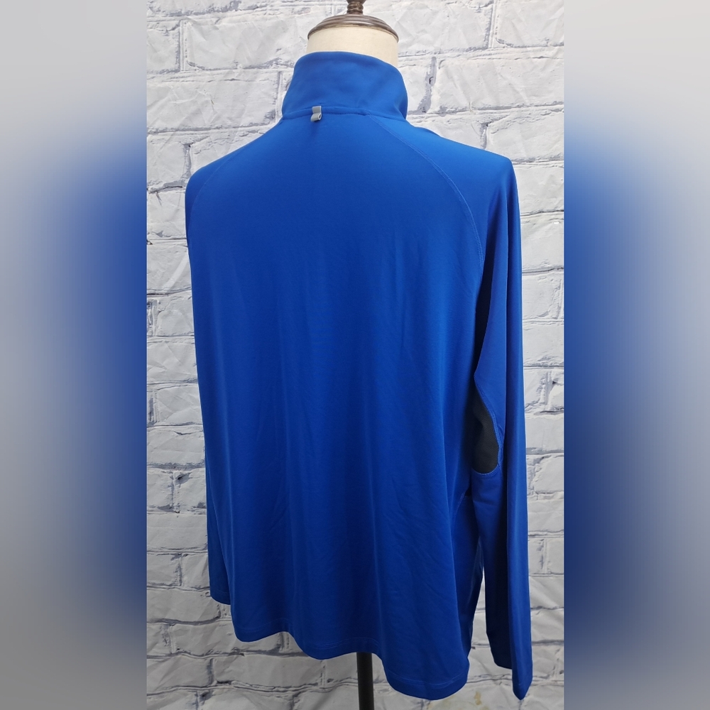 RLX Ralph Lauren Men's Half Zip Performance Jacket Pullover Blue Golf XXL 2XL - Picture 15 of 16